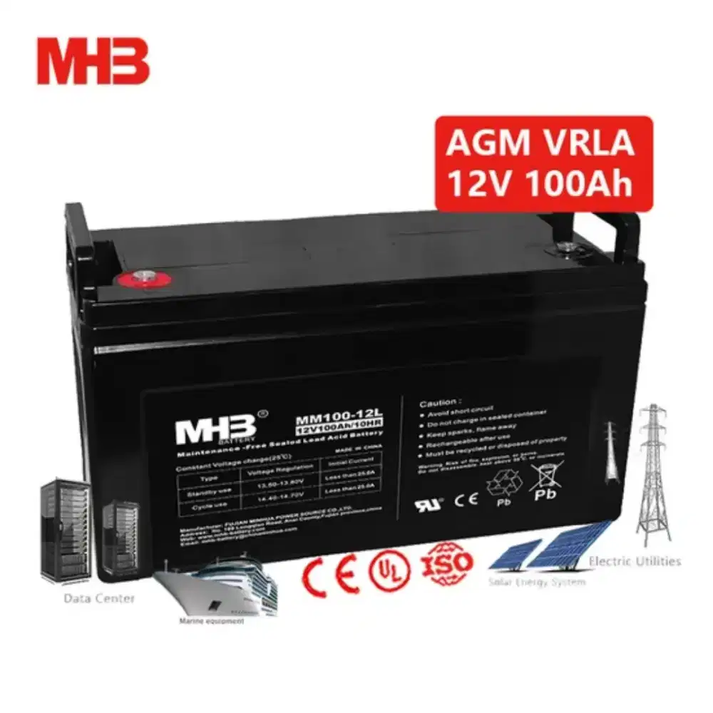 Aki MHB 12V100Ah VRLA – Backup Lift & Panel Listrik Gedung Lebih Aman