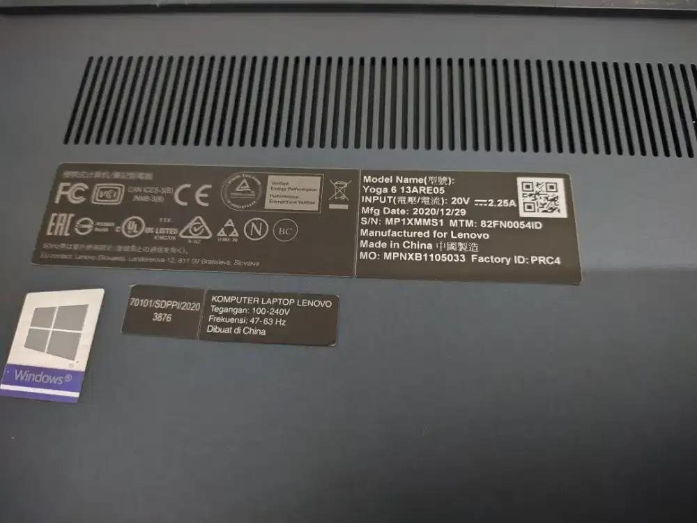 Laptop Lenovo Yoga ryzen 5 pro 4500u 16/512gb