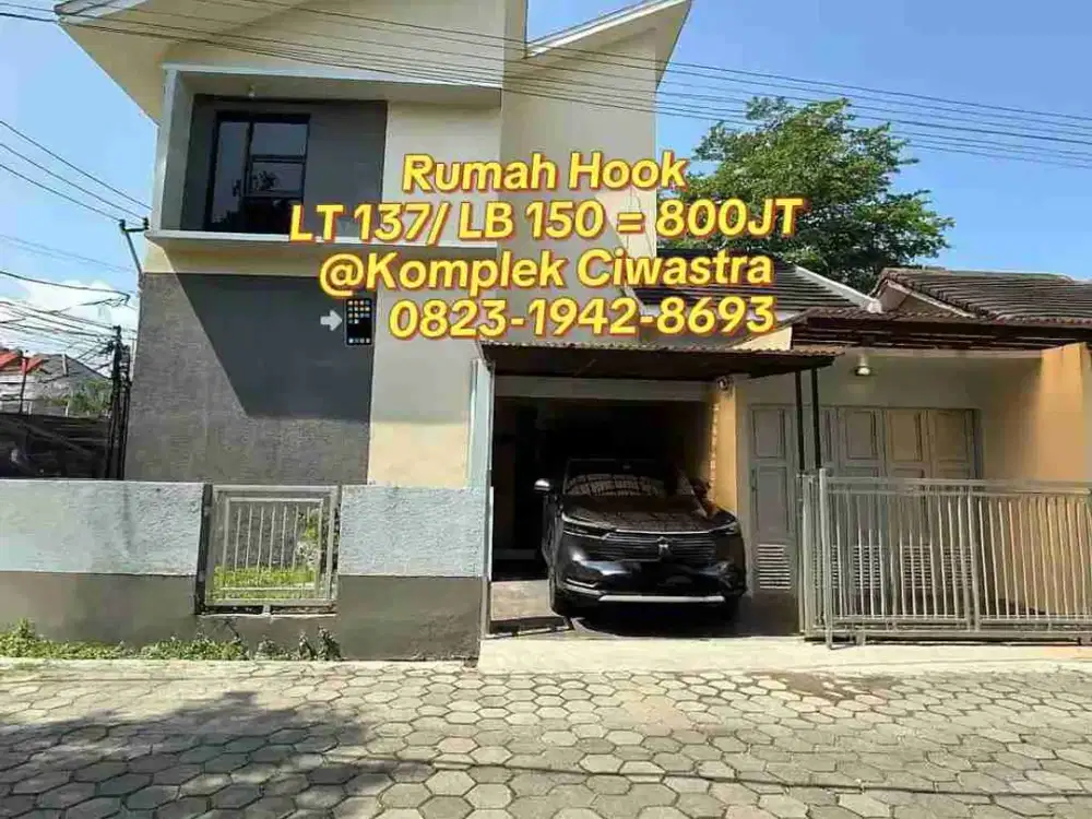 Dijual cepat rumah cantik menarik 2 lantai 800Jt nego di Ciwastra