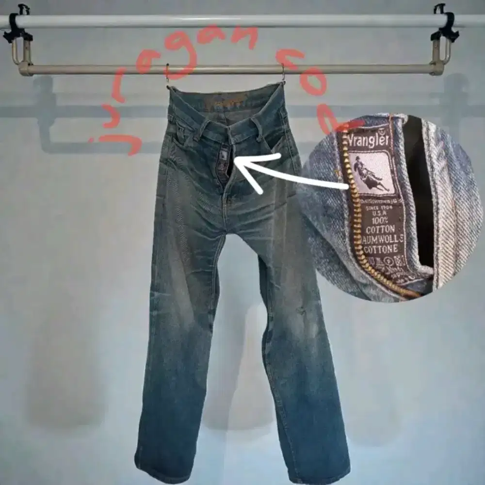 DIJUAL CELANA JEANS WRANGLER UKURAN 38