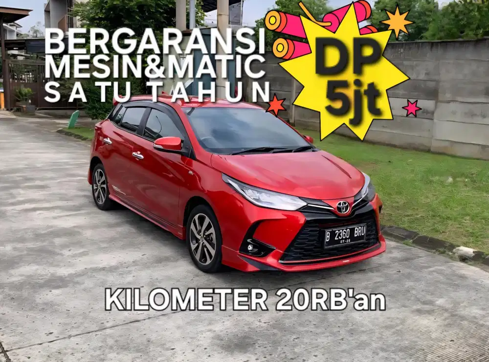 Toyota Yaris TRD matic 2021 BRGARANSI