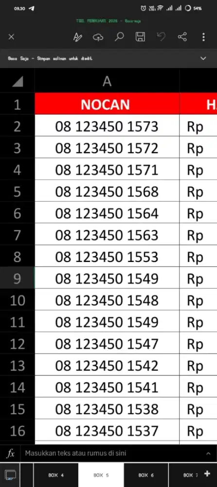 NOMOR CANTIK TELKOMSEL