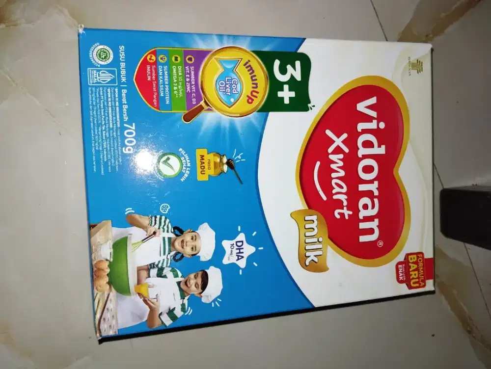 Vidoran 3+ kemasan 700 gr rasa madu