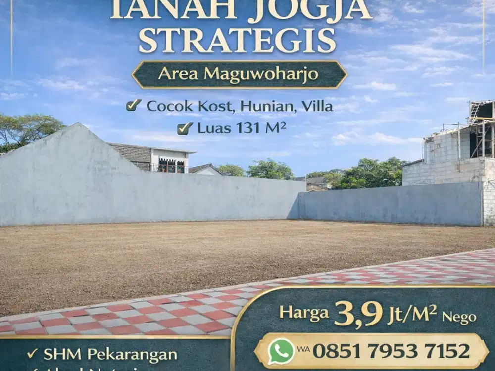 Tanah Jogja Siap Bangun Timur Stadion Maguwoharjo SHM Pekarangan