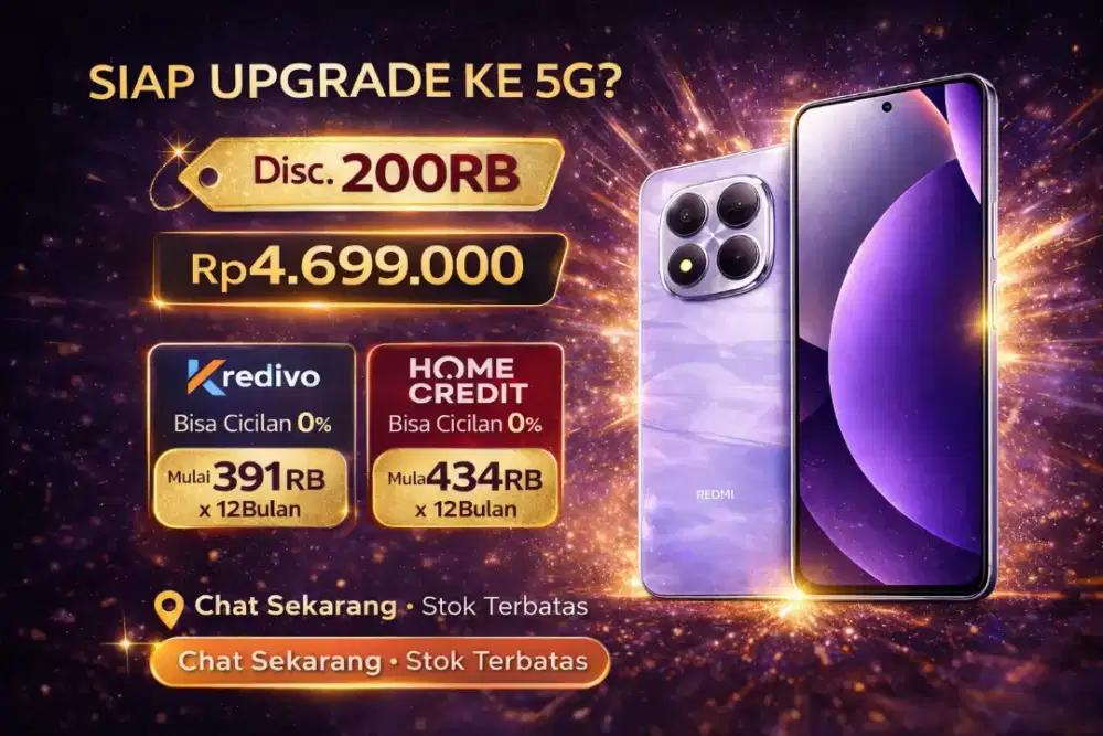 Redmi Note 15 Pro 5G – Kamera 200MP AMOLED 1.5K 120Hz, Baterai 6500mAh