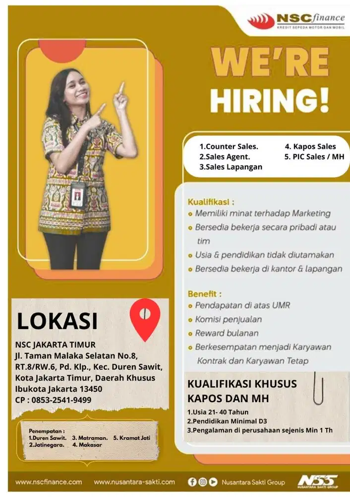 Loker NSC Finance