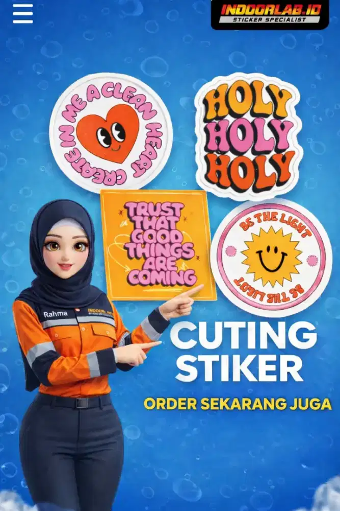 Cutting stiker custom Vinyl - Presisi rapi & Tahan lama | indoorlab.id