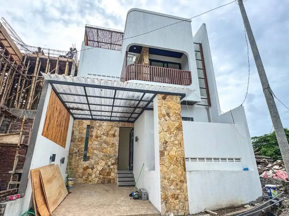 FOR SALE VILLA 3BR MODERN CONTEMPORARY IN NUSA DUA ROOFTOP OCEAN VIEW