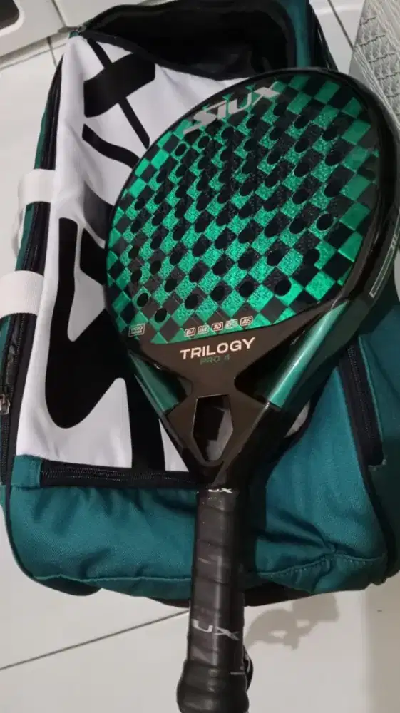 Raket Padel Siux Trilogy Pro 4 Bonus Tas Siux Luxury Like New