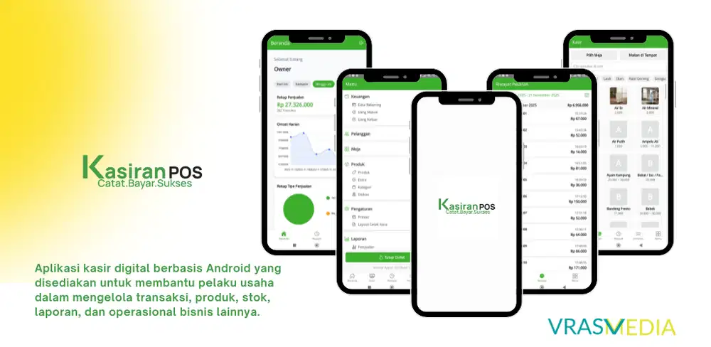 Aplikasi Kasiran POS - Catat, Bayar, Sukses - Kasir UMKM