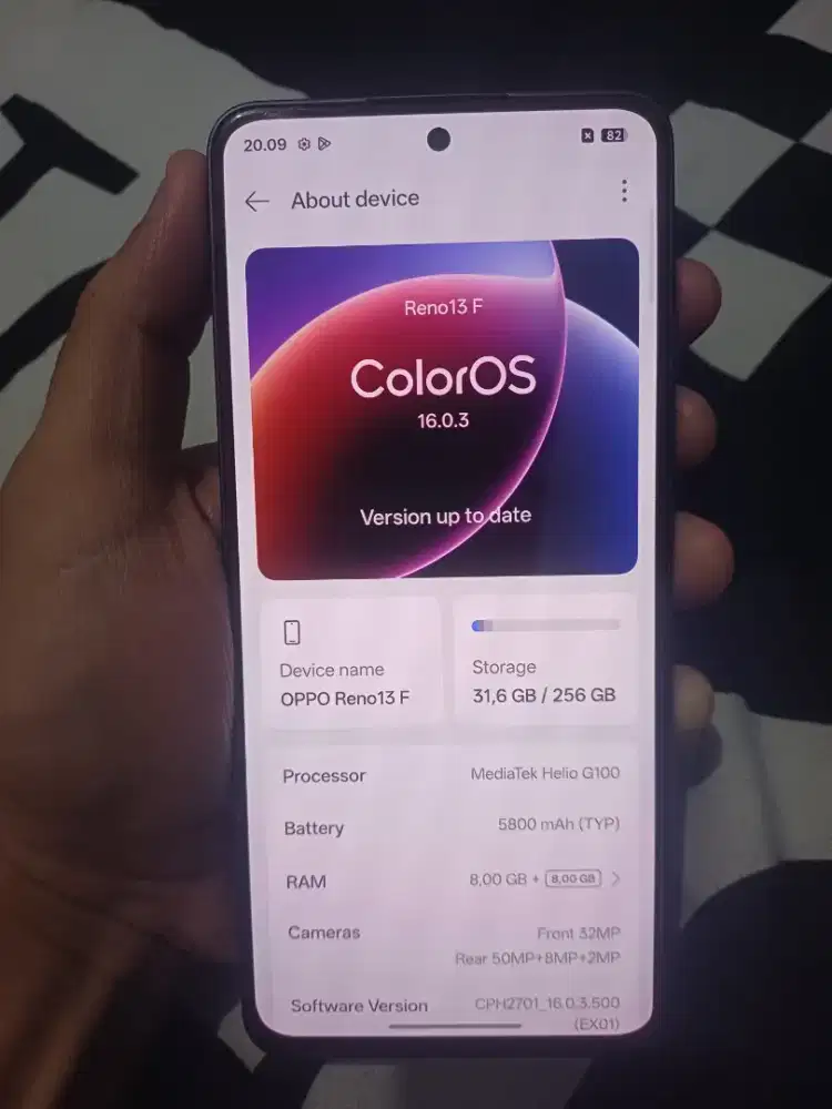 OPPO RENO 13F SECOND 4/256