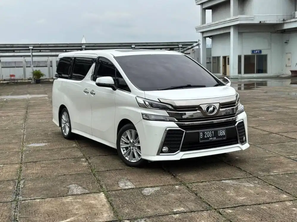‼️km low‼️Toyota Vellfire 2.5 Z CBU sunroof Putih 2015 2016