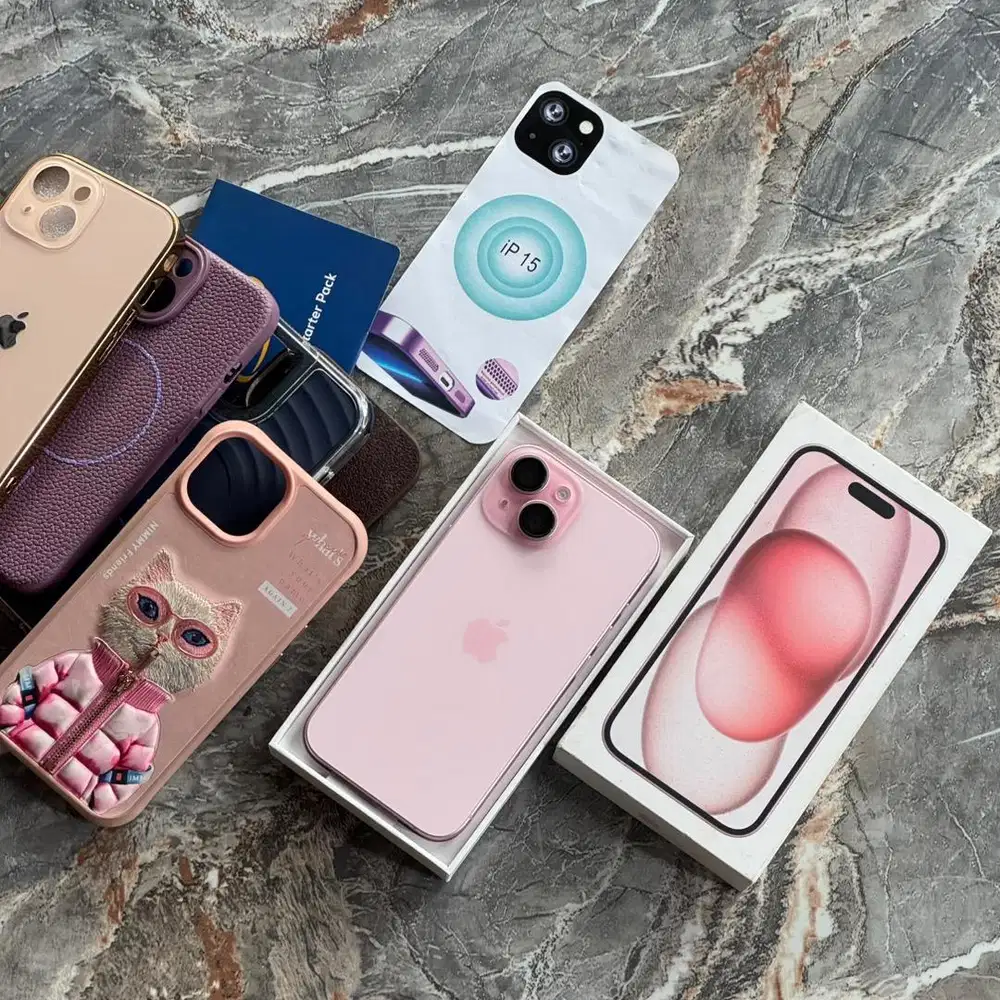 Jual / Tukar tambah iPhone 15 128Gb Pink Fullset original