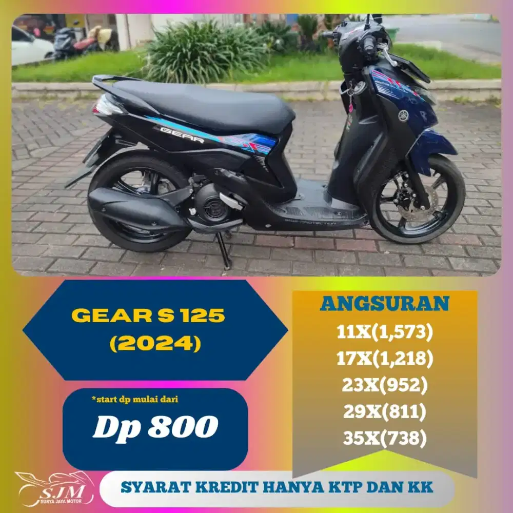 YAMAHA GEAR 125 2024 CASH & KREDIT