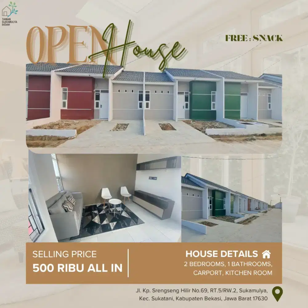 Dibutuhkan marketing inhouse rumah subsidi dan komersil di Cikarang