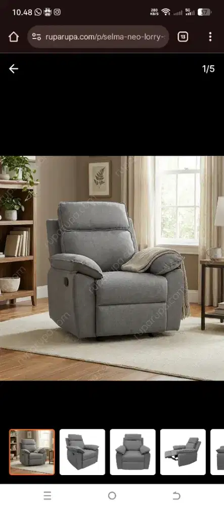 Promo murah sofa recliner 1s