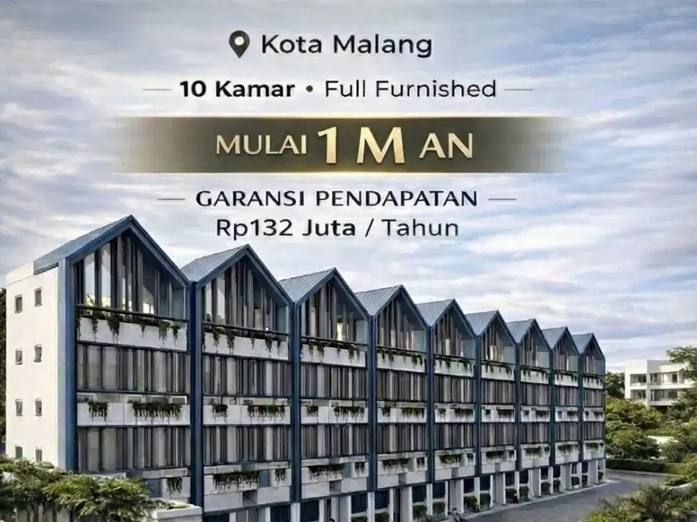 Rukos 10 kamar full furnished potensial income 132juta