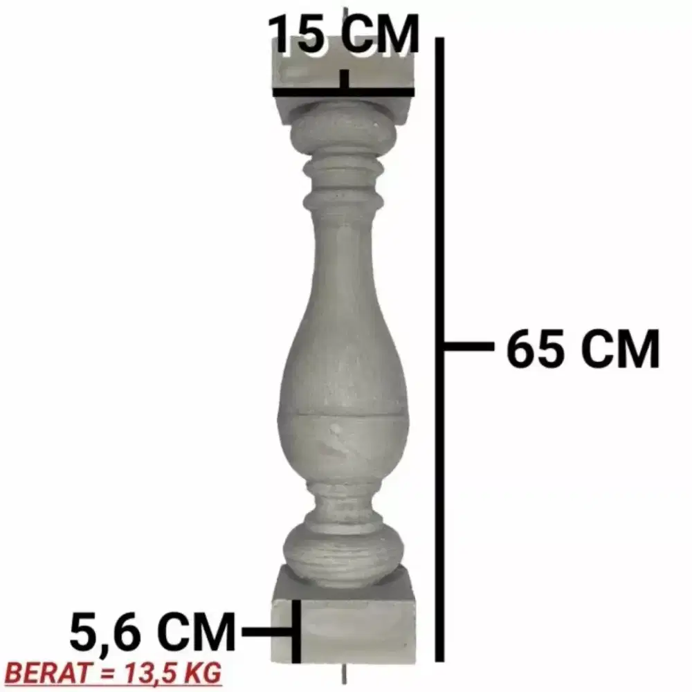 Pion pagar pion beton pion tangga