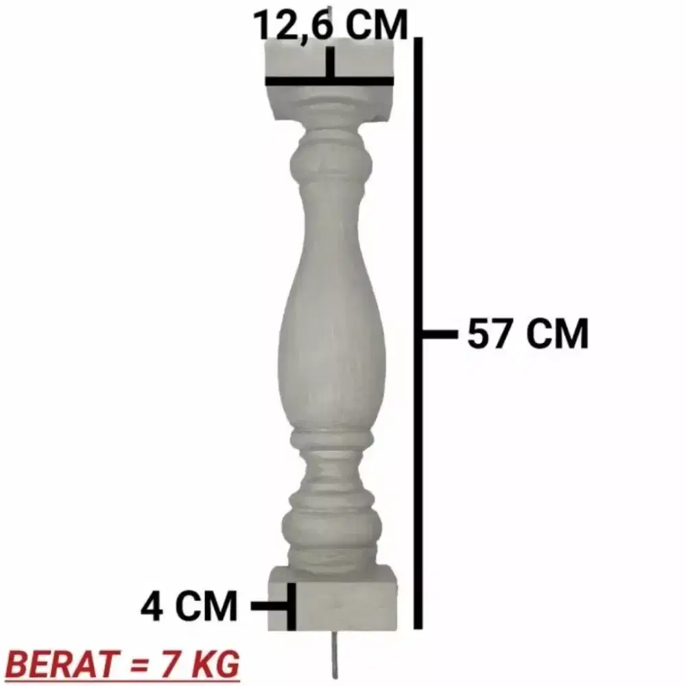 Pion pagar pion beton pion tangga