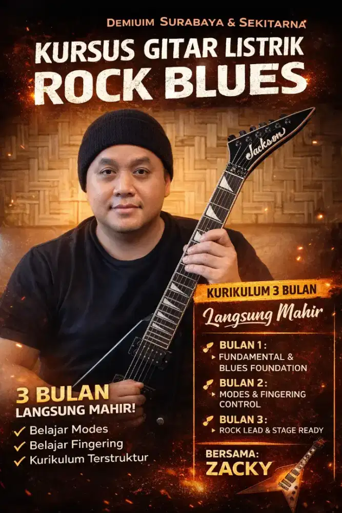 Les gitar Electrik Rock Blues