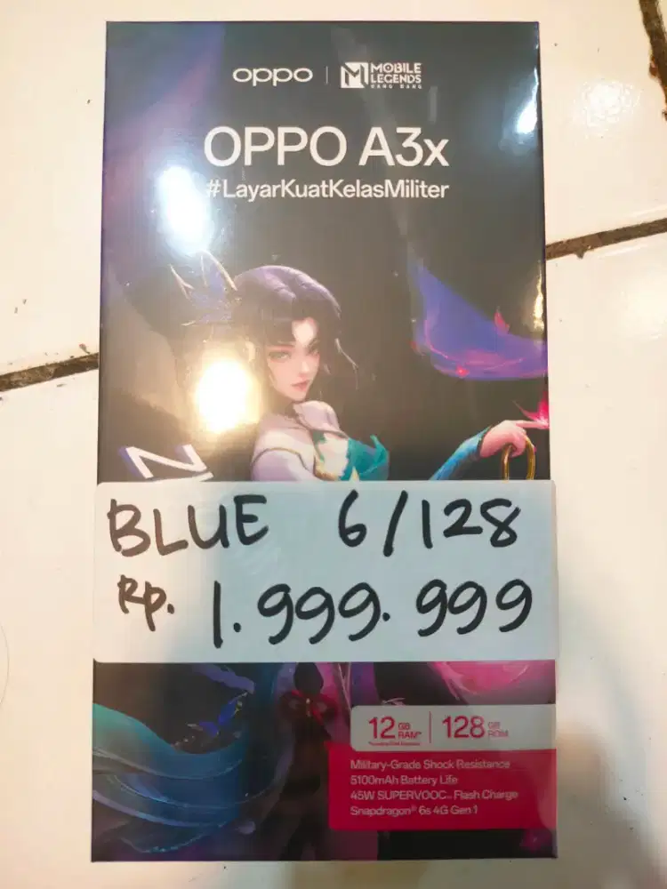 OPPO A3X 6/128GB NEW! GARANSI RESMI!