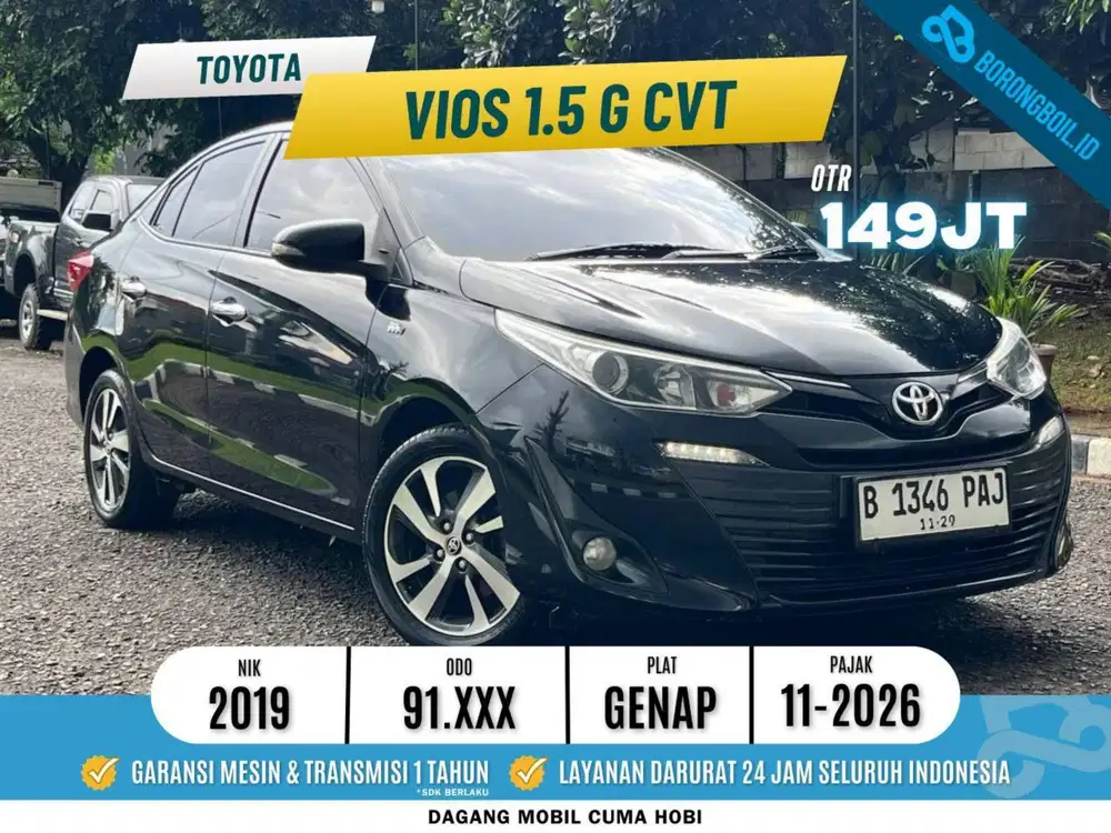 Toyota Vios G A/T 2019/2018 | Honda Accord Toyota Altis Nissan Teana