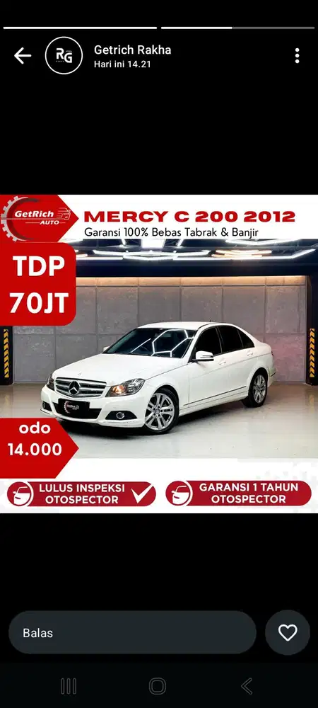 Antik km 14Rb!!!  Mercedes-Benz C200 Avantgrade CGI 2012