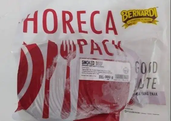 Bernardi Horeca Smoked Beef Bulat 500 Gram (VP) Isi 30 Pcs