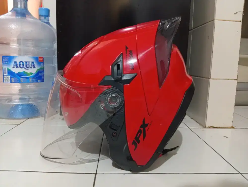 Helm JPX Nova X Half Face Red Ferrari