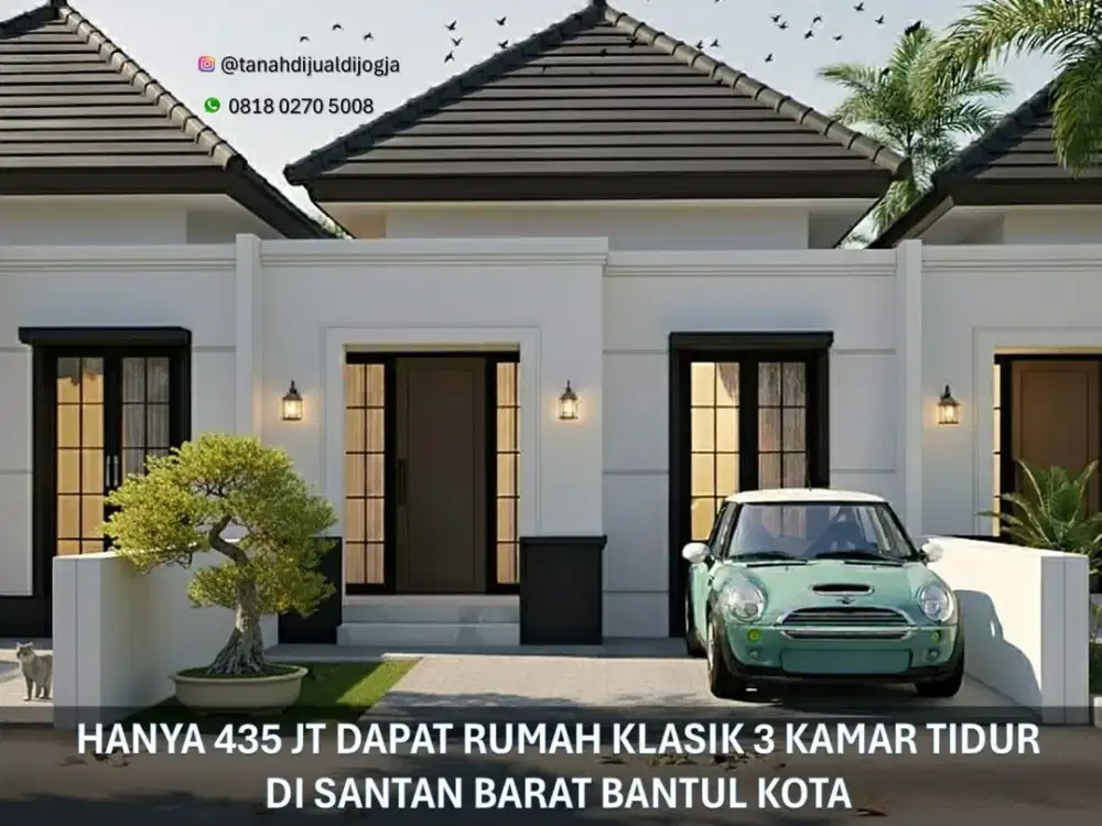 Dijual Rumah Klasik dekat Kopi Puncak Rindu di Santan Guwosari Proses Bangun