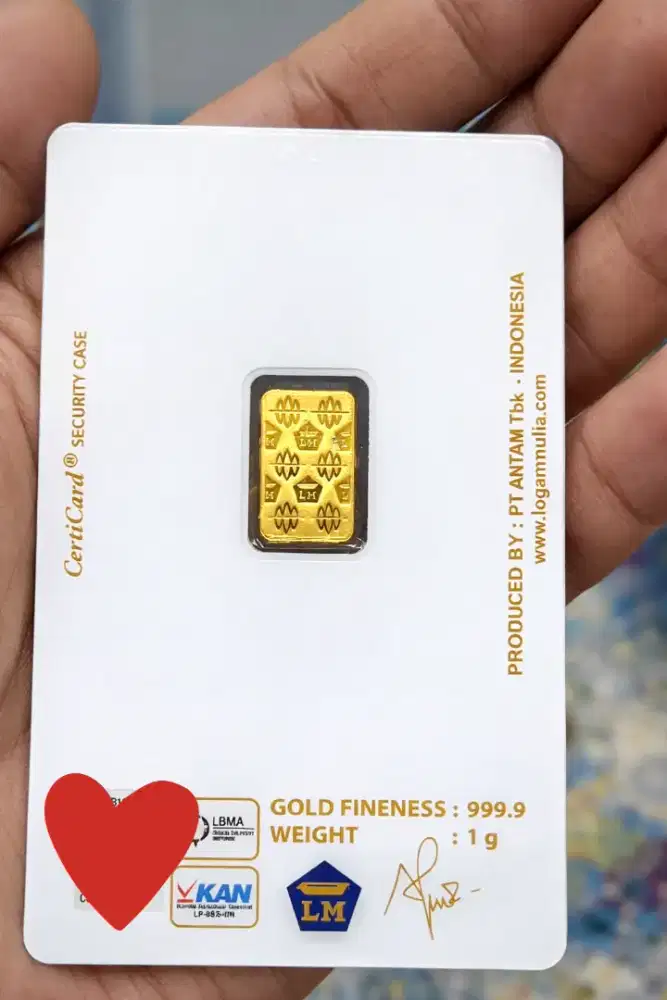 Dijual emas antam 1 gram