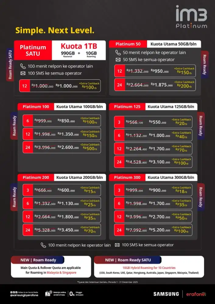 Nomor Cantik Pascabayar Indosat Platinum Terjangkau