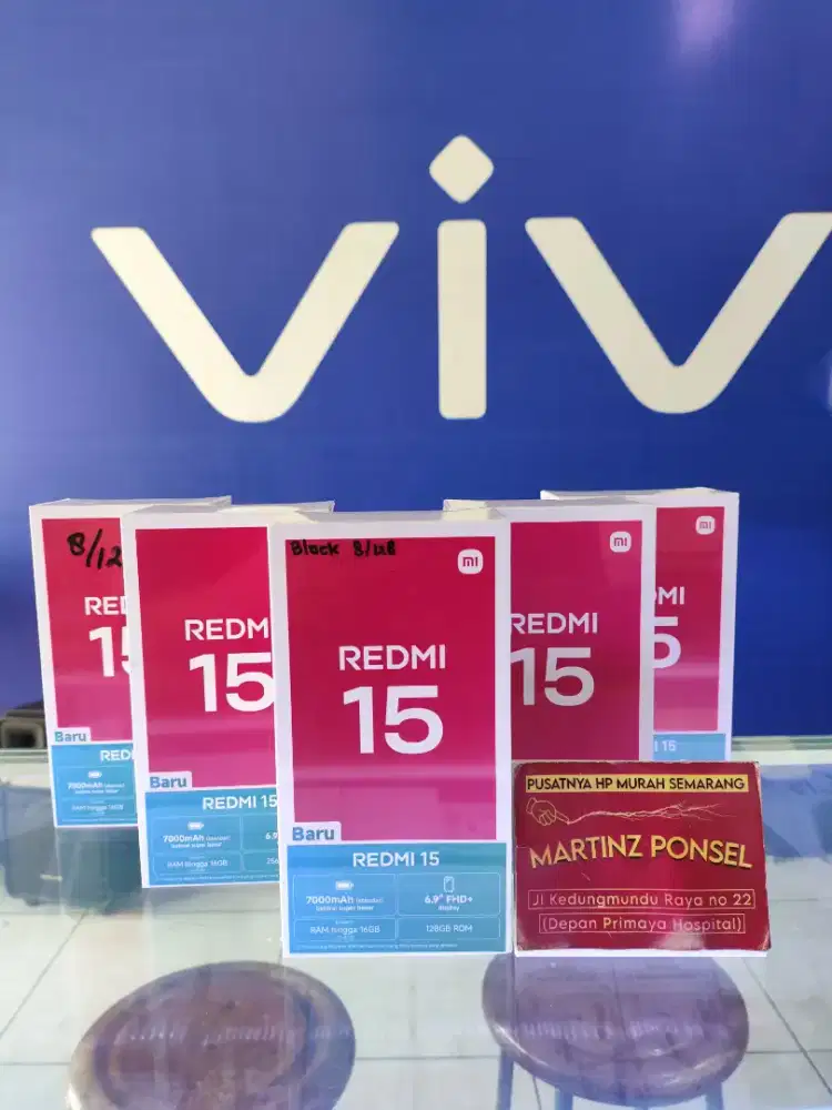 REDMI 15 8/128 , 8/256 GB NEW GARANSI RESMI