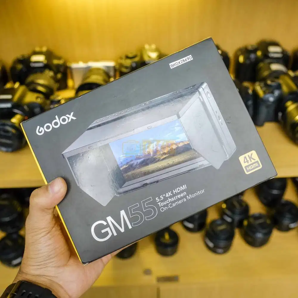 Godox GM55 On-Camera Monitor Fullset Mulus