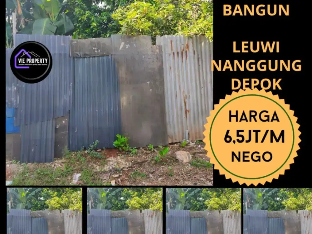 DIJUAL TANAH DATAR DEKAT EXIT TOL CIMANGGIS JL LEWINANGGUNG