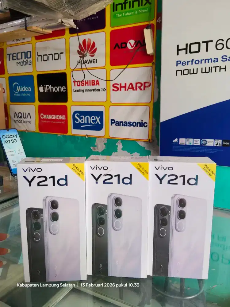 Vivo y21d 8/128gb garansi resmi ,segel ,promo harga termurah