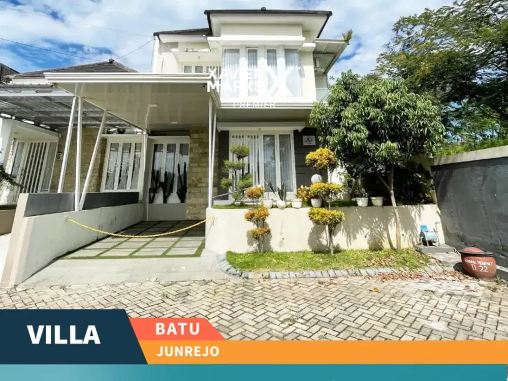 Dijual Villa Aktif Furnish Dekat Berbagai Wisata di Junrejo Batu