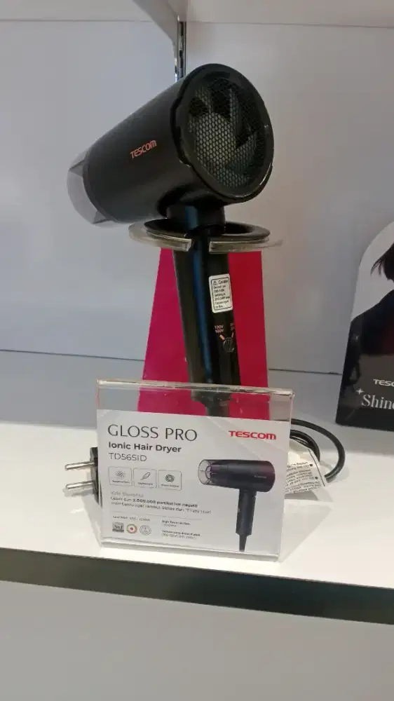 TESCOM GLOSSPRO IONIC HAIR DRYER BLACK