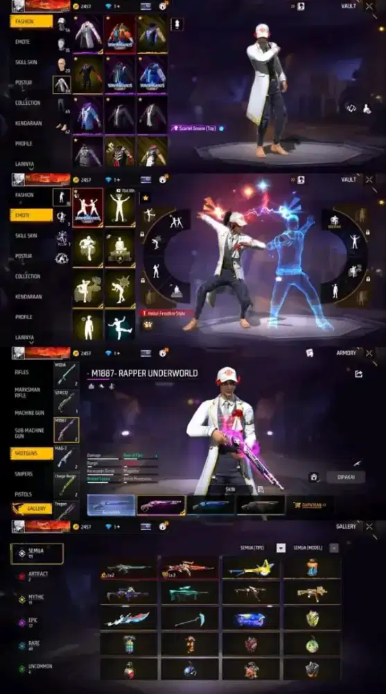 Jual akun ff amanah dan terpercaya