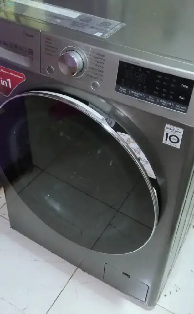 Mesin cuci frontloading LG 9/6kg touchscren bu,sdh driyer bs100%kerinh