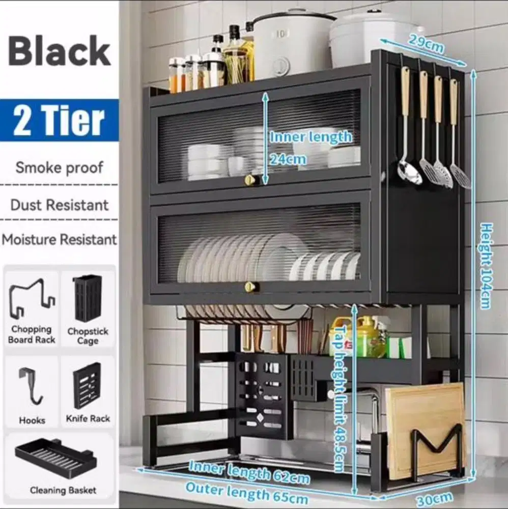 Rak peyimpanan wastafel
