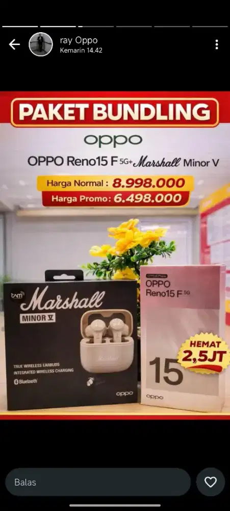PROMO CHINNESE OPPO RENO 15F
