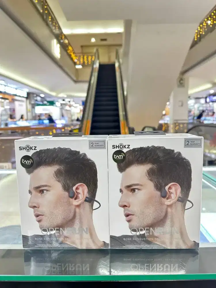 New Shokz Openrun Aftershokz Black Garansi Resmi 2 tahun