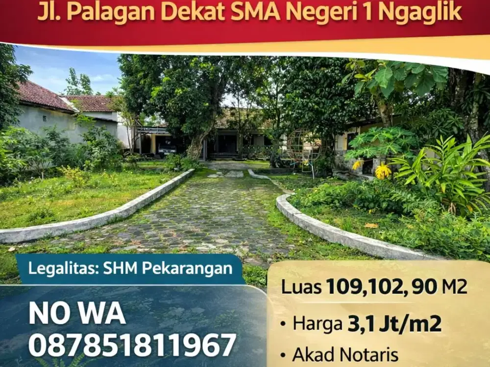 Tanah Pekarangan Jl. Palagan km 11