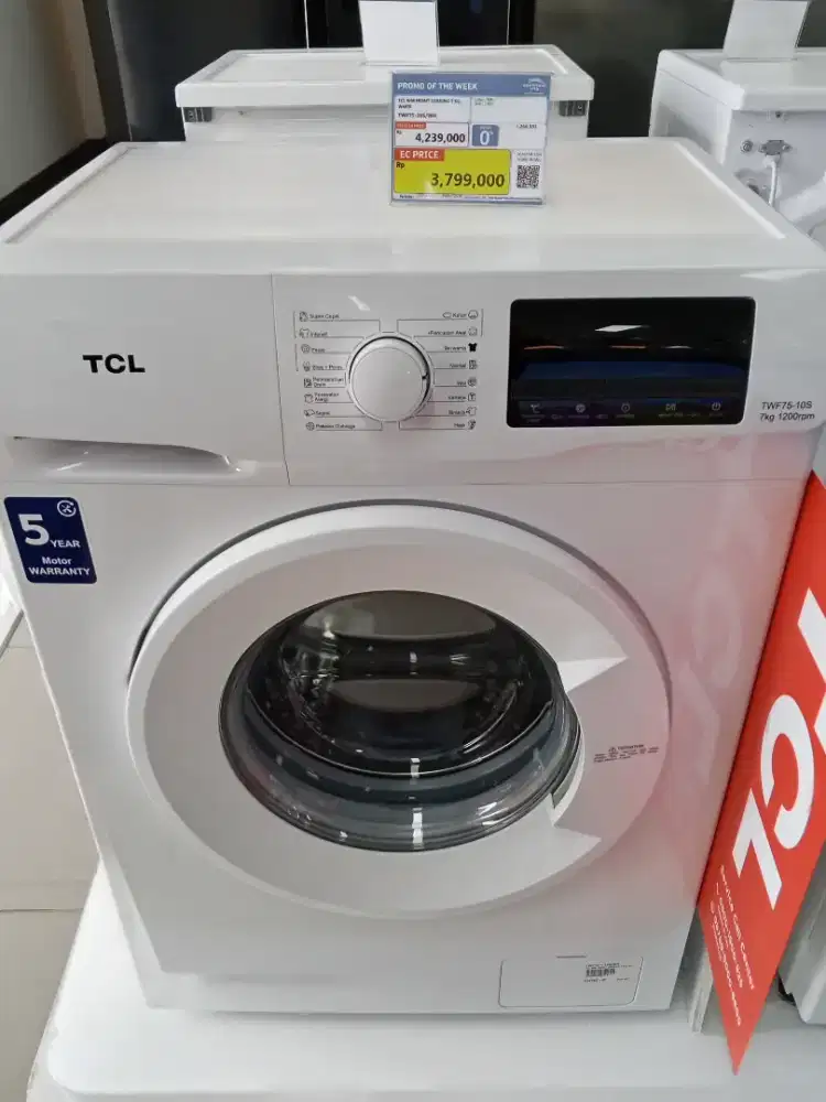 TCL Front Loading TWF75-10S (7 Kg, 1200 RPM)