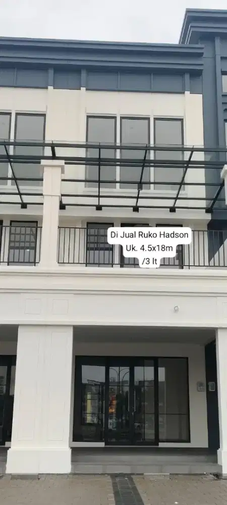 Di Jual Ruko baru The Hudson Gading serpong  hadap jalan 3lt