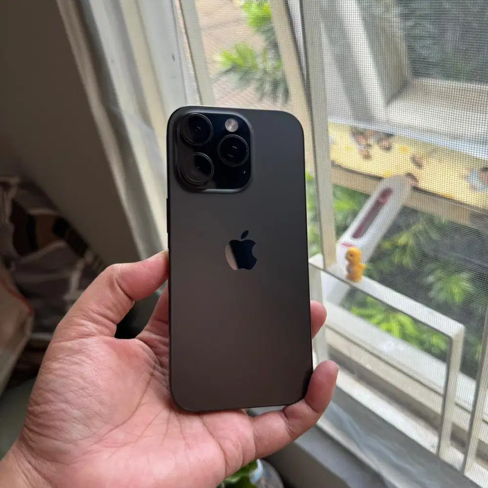 iPhone 16 Pro Black Titanium 512gb Mulus Beacukai fullset ori