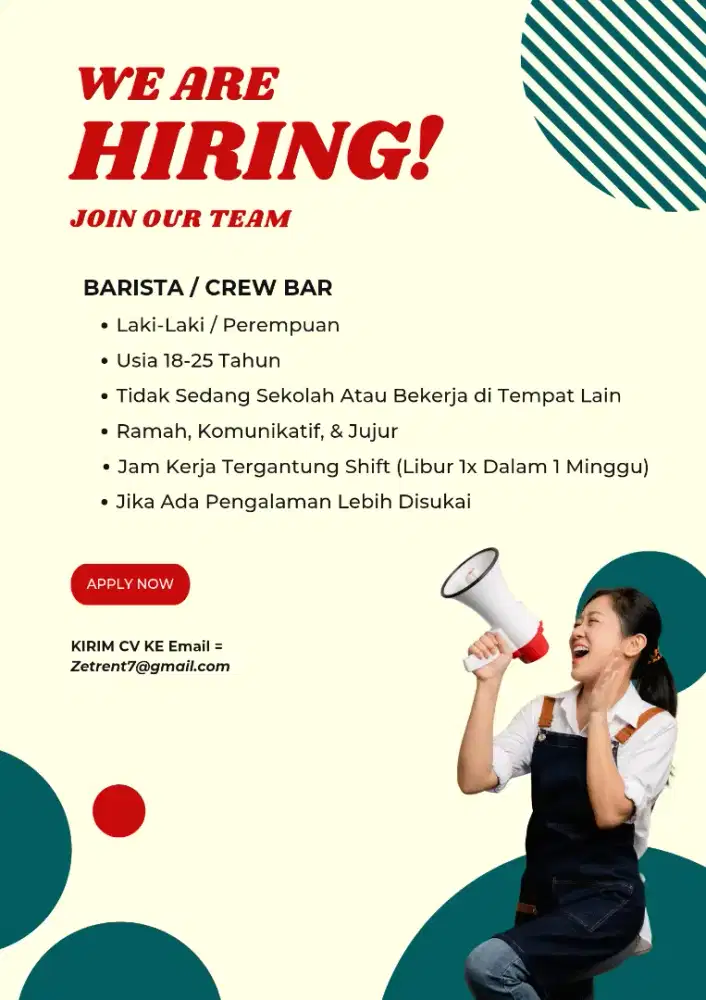 Barista Kedai Kopi