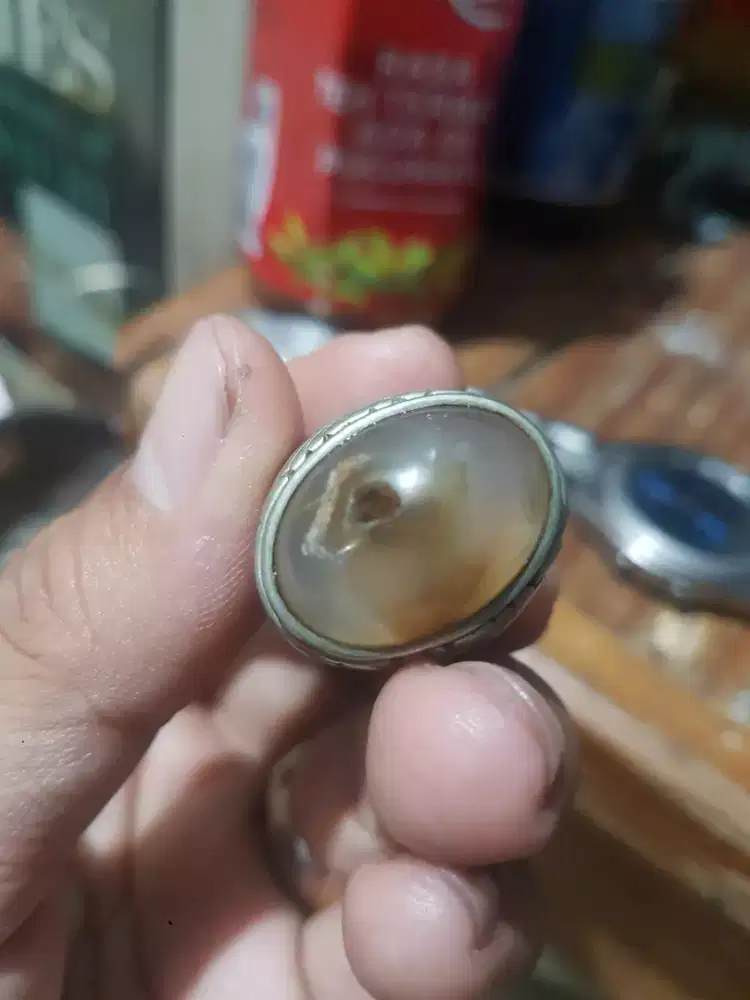 batu akik combong dan gelang mutiara