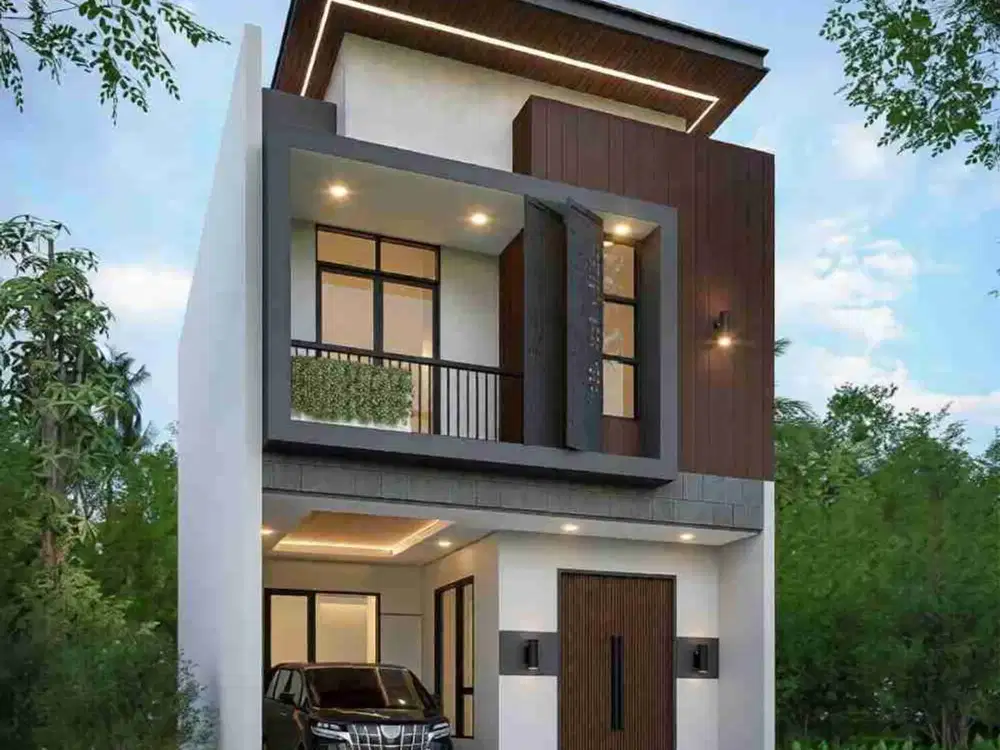 RUMAH KONTEMPORER DALAM CLUSTER SRENGSENG SAWAH JAKARTA SELATAN